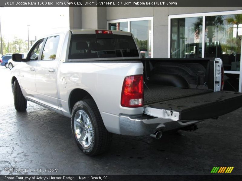 Bright Silver Metallic / Light Pebble Beige/Bark Brown 2010 Dodge Ram 1500 Big Horn Crew Cab