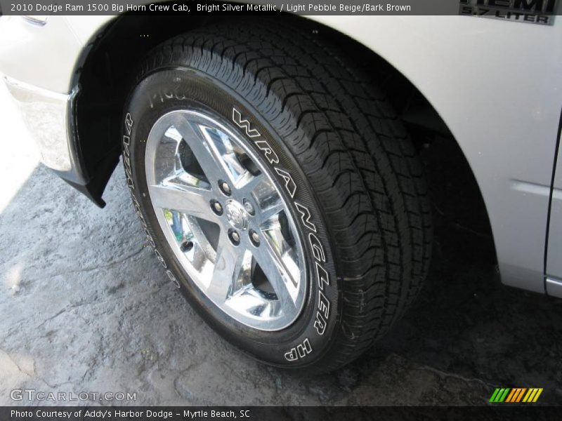 Bright Silver Metallic / Light Pebble Beige/Bark Brown 2010 Dodge Ram 1500 Big Horn Crew Cab