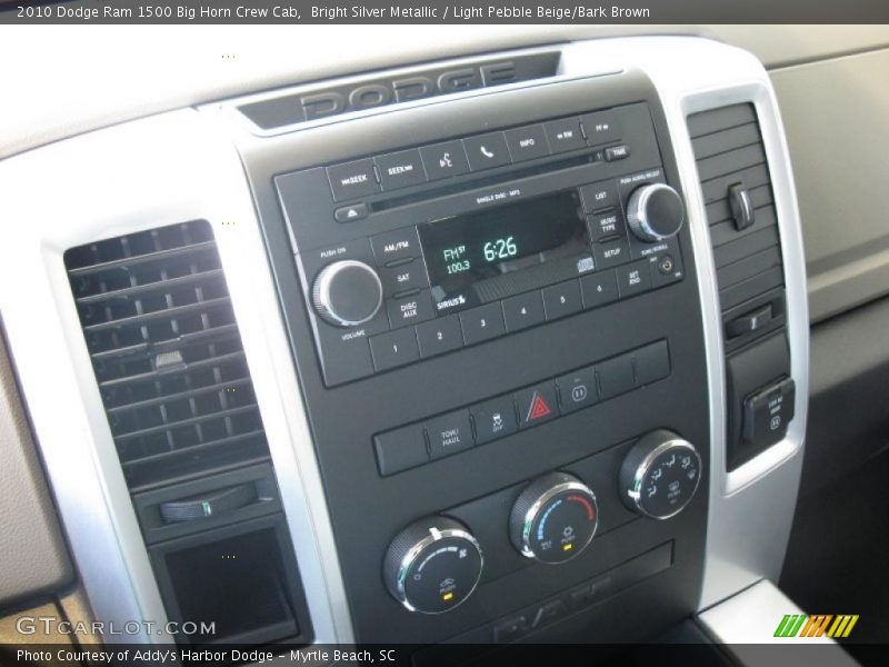 Bright Silver Metallic / Light Pebble Beige/Bark Brown 2010 Dodge Ram 1500 Big Horn Crew Cab