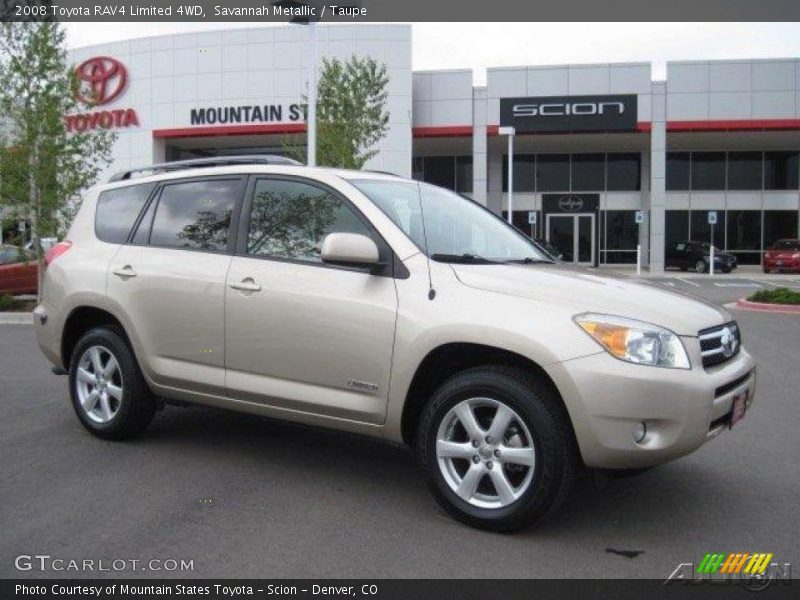 Savannah Metallic / Taupe 2008 Toyota RAV4 Limited 4WD