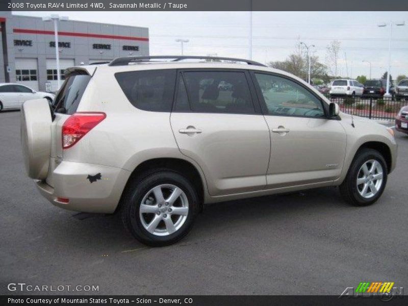 Savannah Metallic / Taupe 2008 Toyota RAV4 Limited 4WD