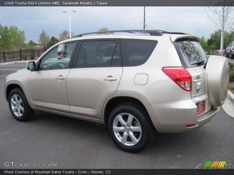 Savannah Metallic / Taupe 2008 Toyota RAV4 Limited 4WD