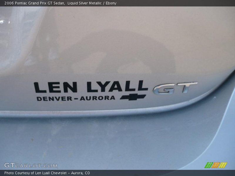 Liquid Silver Metallic / Ebony 2006 Pontiac Grand Prix GT Sedan