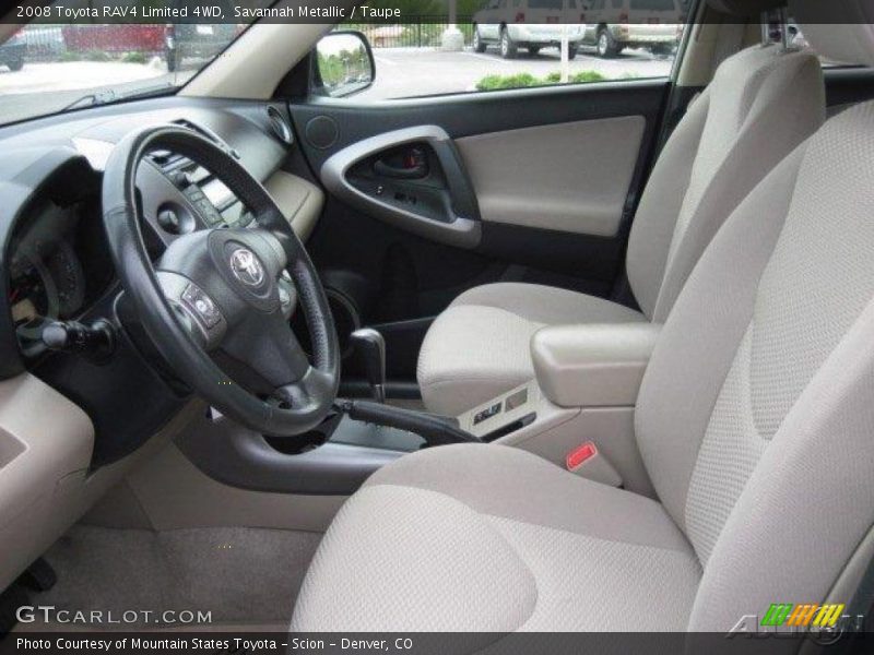 Savannah Metallic / Taupe 2008 Toyota RAV4 Limited 4WD