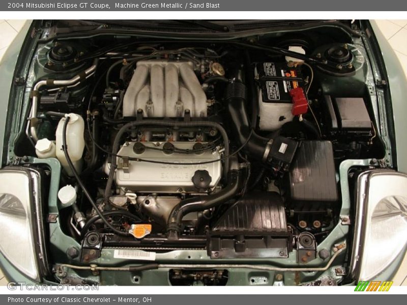 Machine Green Metallic / Sand Blast 2004 Mitsubishi Eclipse GT Coupe