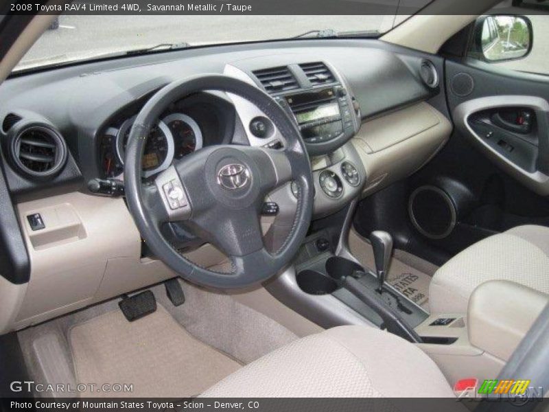 Savannah Metallic / Taupe 2008 Toyota RAV4 Limited 4WD