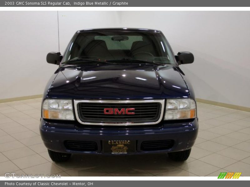 Indigo Blue Metallic / Graphite 2003 GMC Sonoma SLS Regular Cab