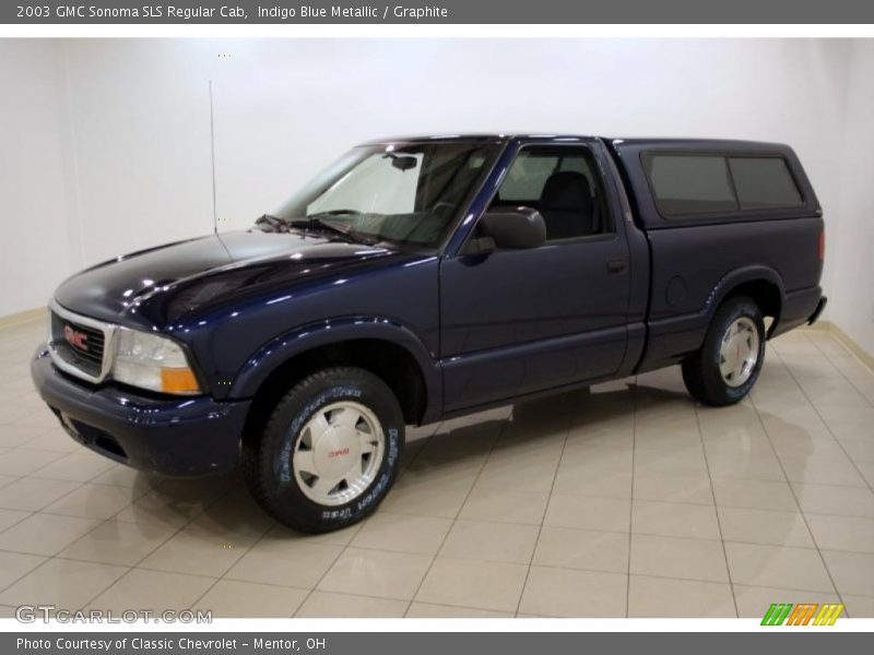 Indigo Blue Metallic / Graphite 2003 GMC Sonoma SLS Regular Cab