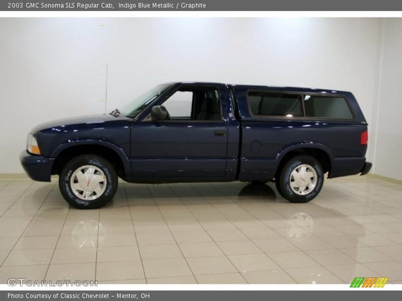 Indigo Blue Metallic / Graphite 2003 GMC Sonoma SLS Regular Cab