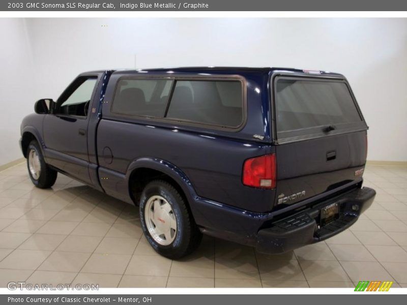 Indigo Blue Metallic / Graphite 2003 GMC Sonoma SLS Regular Cab