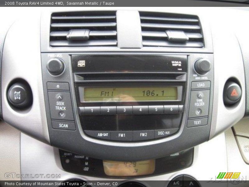 Savannah Metallic / Taupe 2008 Toyota RAV4 Limited 4WD