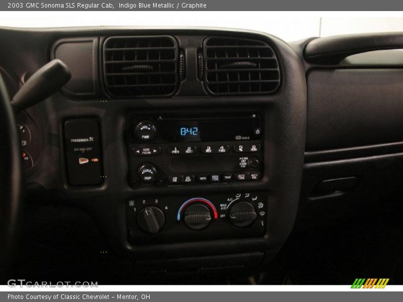 Indigo Blue Metallic / Graphite 2003 GMC Sonoma SLS Regular Cab
