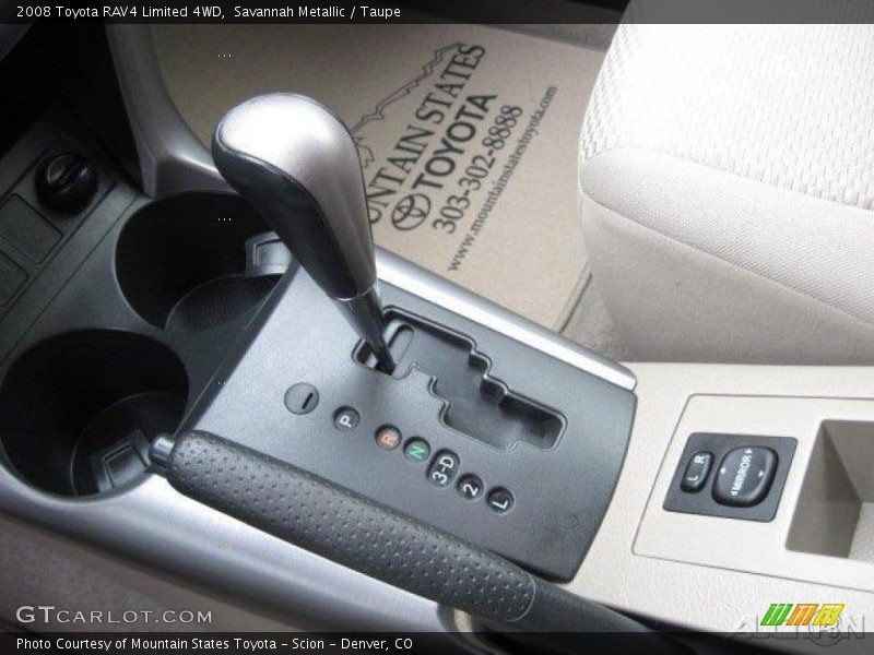 Savannah Metallic / Taupe 2008 Toyota RAV4 Limited 4WD