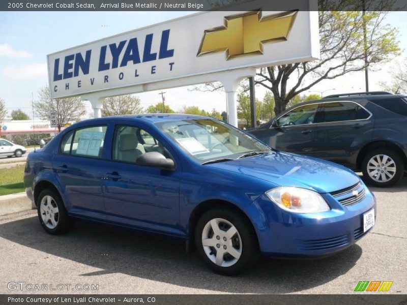 Arrival Blue Metallic / Neutral Beige 2005 Chevrolet Cobalt Sedan