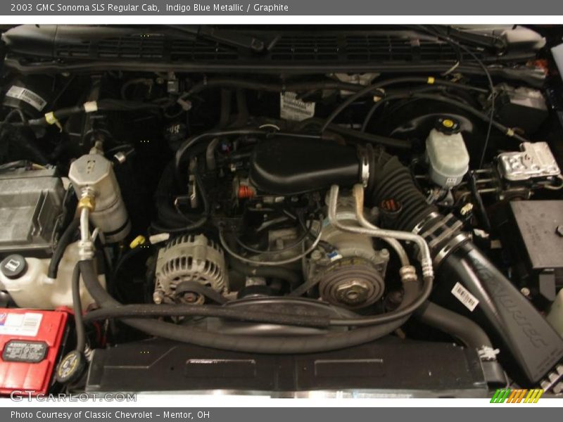 Indigo Blue Metallic / Graphite 2003 GMC Sonoma SLS Regular Cab