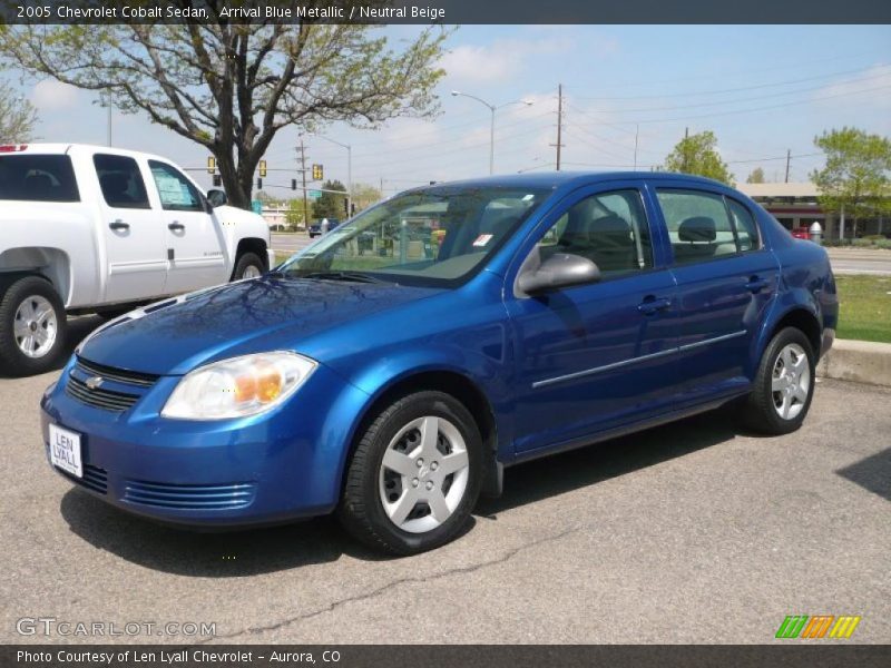Arrival Blue Metallic / Neutral Beige 2005 Chevrolet Cobalt Sedan