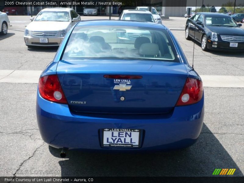 Arrival Blue Metallic / Neutral Beige 2005 Chevrolet Cobalt Sedan