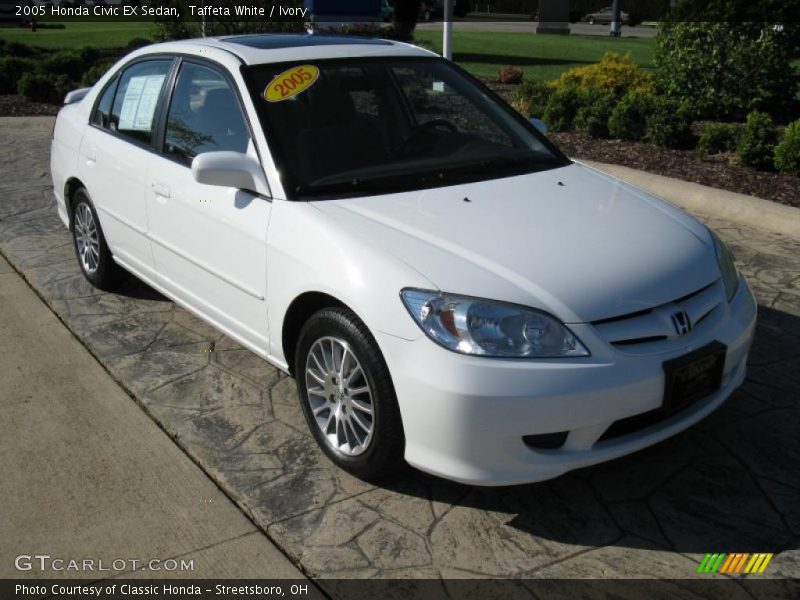 Taffeta White / Ivory 2005 Honda Civic EX Sedan