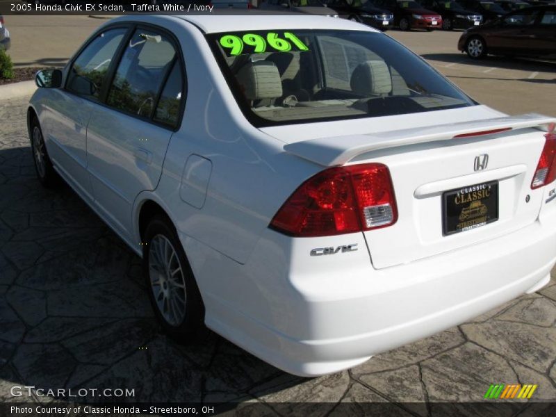 Taffeta White / Ivory 2005 Honda Civic EX Sedan