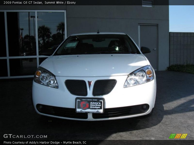 Summit White / Ebony 2009 Pontiac G6 GT Sedan
