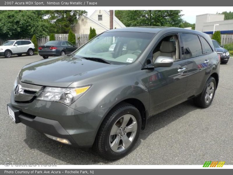 Nimbus Gray Metallic / Taupe 2007 Acura MDX Sport