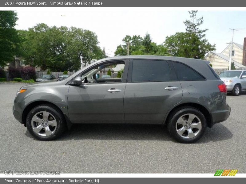 Nimbus Gray Metallic / Taupe 2007 Acura MDX Sport