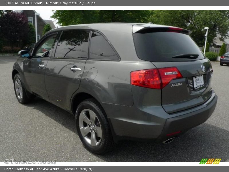 Nimbus Gray Metallic / Taupe 2007 Acura MDX Sport