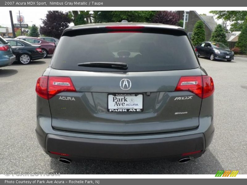 Nimbus Gray Metallic / Taupe 2007 Acura MDX Sport