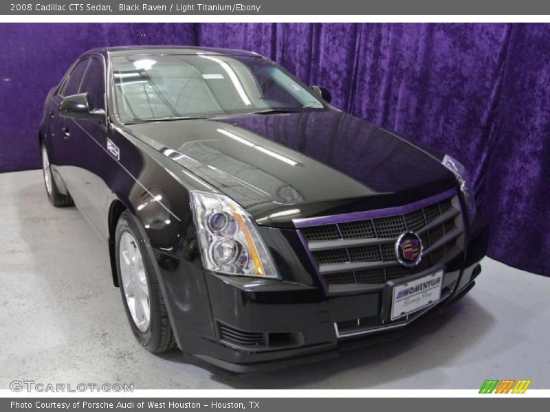 Black Raven / Light Titanium/Ebony 2008 Cadillac CTS Sedan