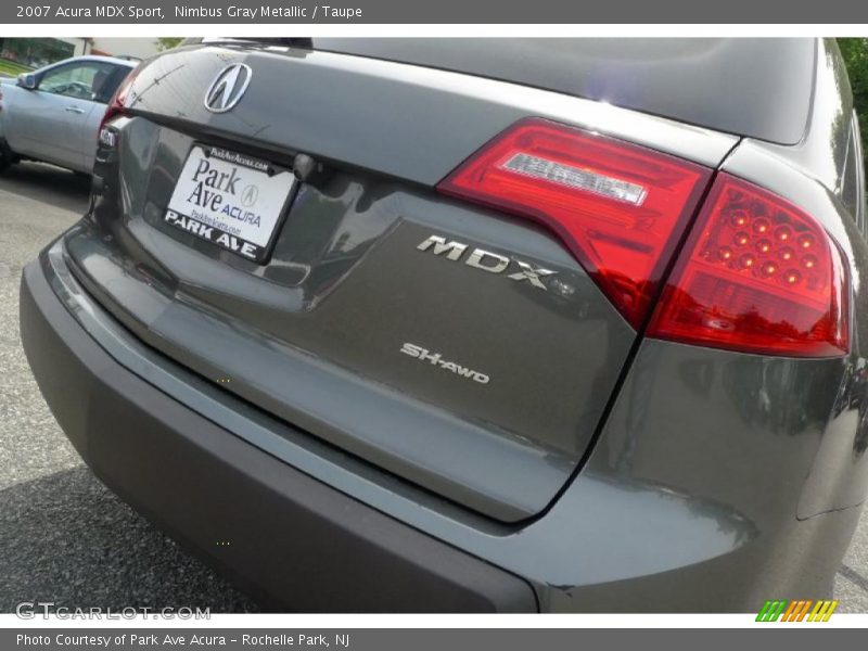 Nimbus Gray Metallic / Taupe 2007 Acura MDX Sport