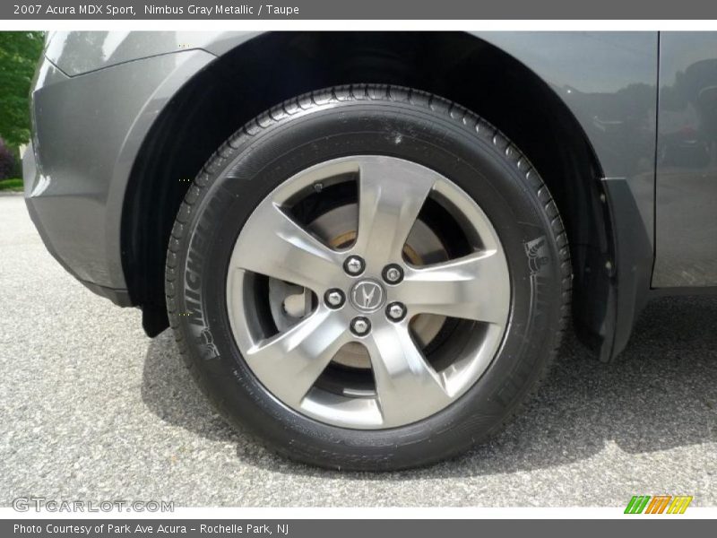 Nimbus Gray Metallic / Taupe 2007 Acura MDX Sport