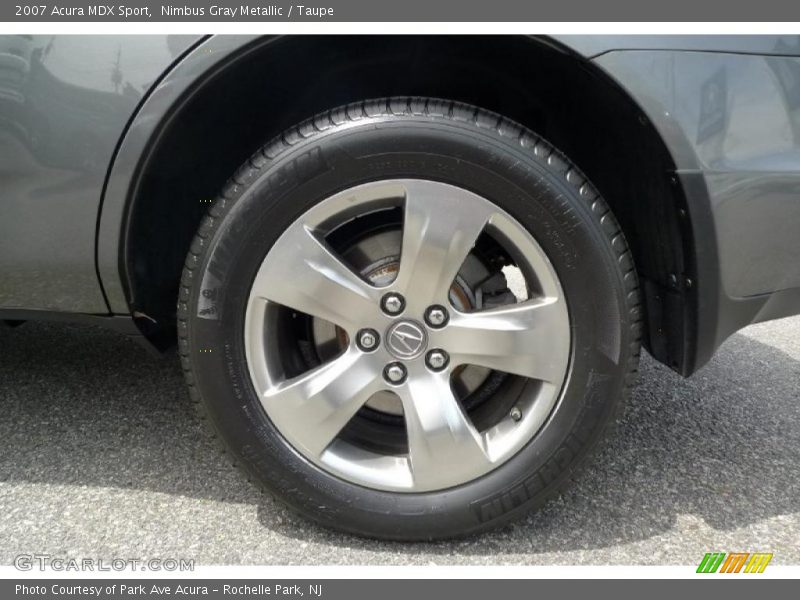 Nimbus Gray Metallic / Taupe 2007 Acura MDX Sport