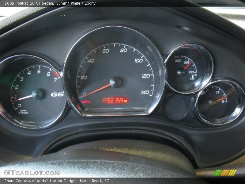 Summit White / Ebony 2009 Pontiac G6 GT Sedan