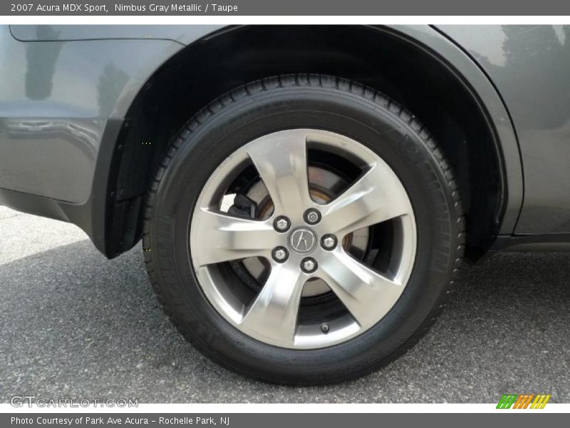 Nimbus Gray Metallic / Taupe 2007 Acura MDX Sport
