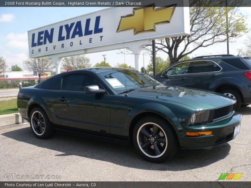 Highland Green Metallic / Dark Charcoal 2008 Ford Mustang Bullitt Coupe