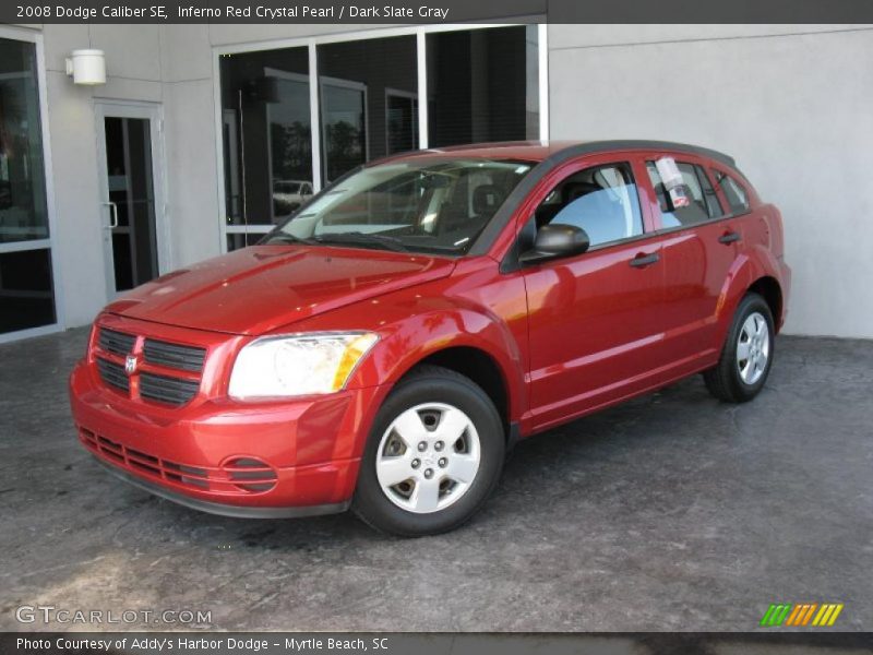 Inferno Red Crystal Pearl / Dark Slate Gray 2008 Dodge Caliber SE