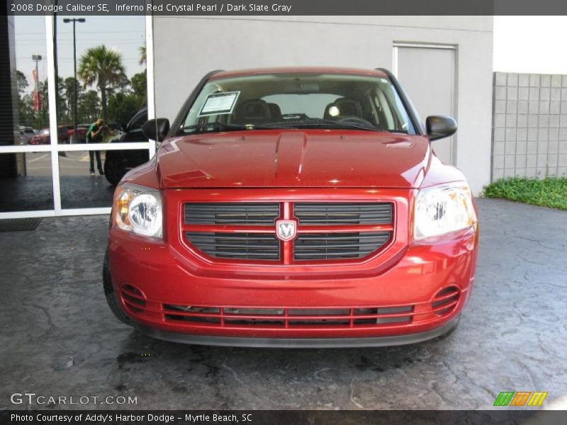 Inferno Red Crystal Pearl / Dark Slate Gray 2008 Dodge Caliber SE