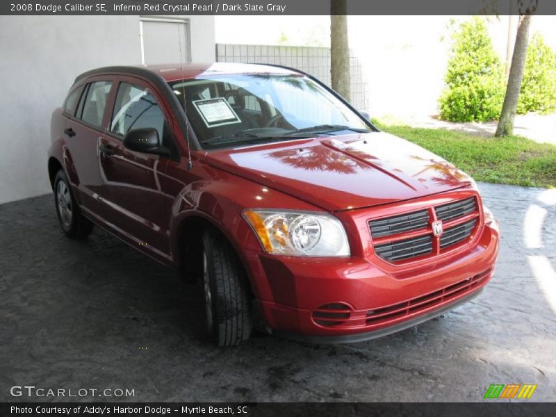 Inferno Red Crystal Pearl / Dark Slate Gray 2008 Dodge Caliber SE