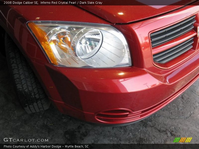 Inferno Red Crystal Pearl / Dark Slate Gray 2008 Dodge Caliber SE