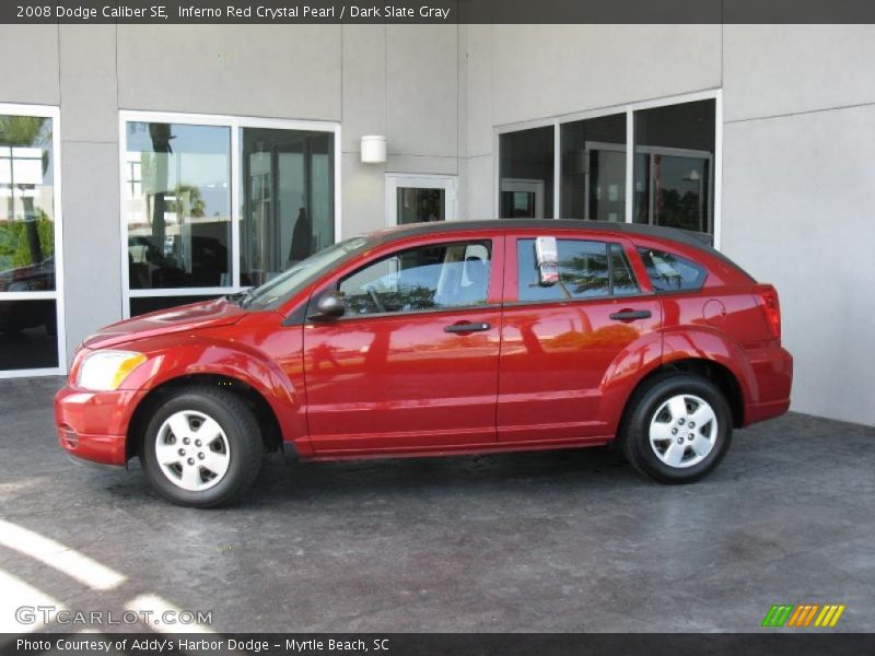 Inferno Red Crystal Pearl / Dark Slate Gray 2008 Dodge Caliber SE