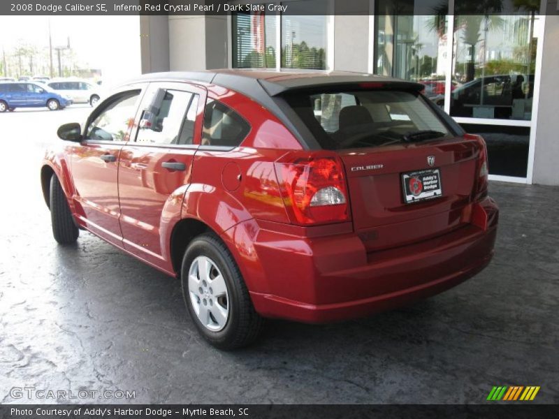 Inferno Red Crystal Pearl / Dark Slate Gray 2008 Dodge Caliber SE