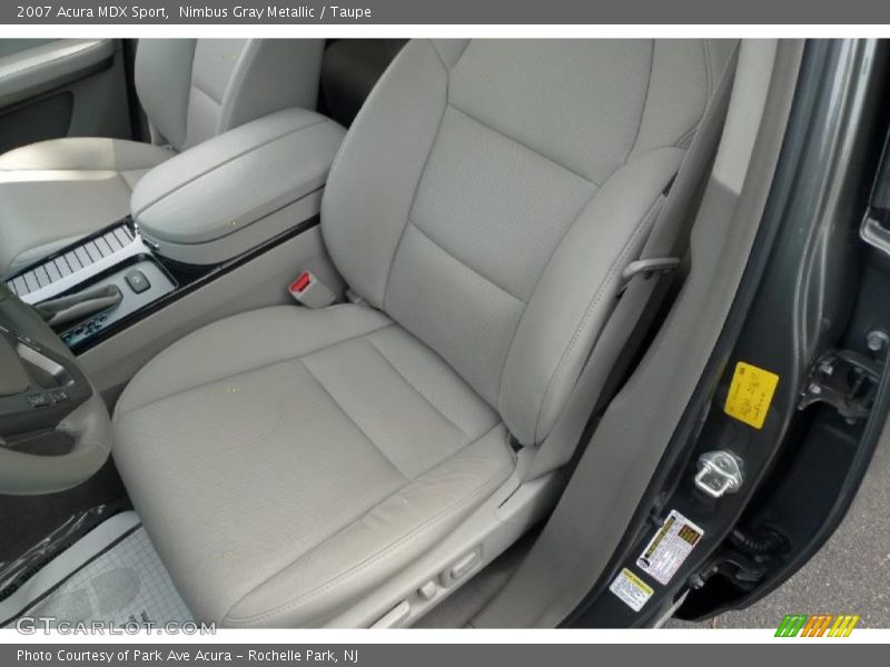 Nimbus Gray Metallic / Taupe 2007 Acura MDX Sport