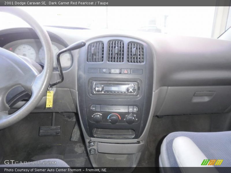 Dark Garnet Red Pearlcoat / Taupe 2001 Dodge Caravan SE
