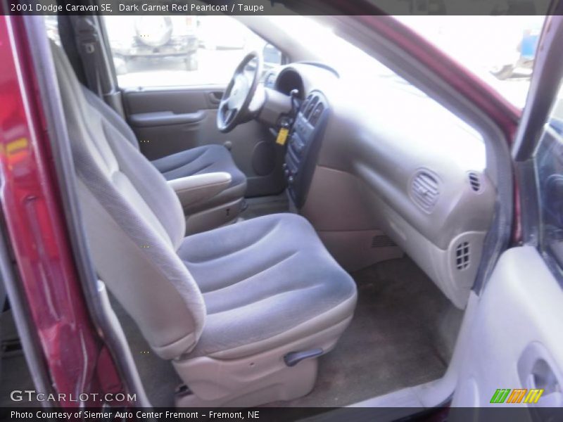 Dark Garnet Red Pearlcoat / Taupe 2001 Dodge Caravan SE