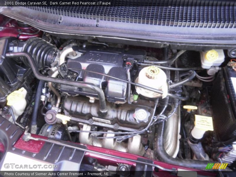 Dark Garnet Red Pearlcoat / Taupe 2001 Dodge Caravan SE