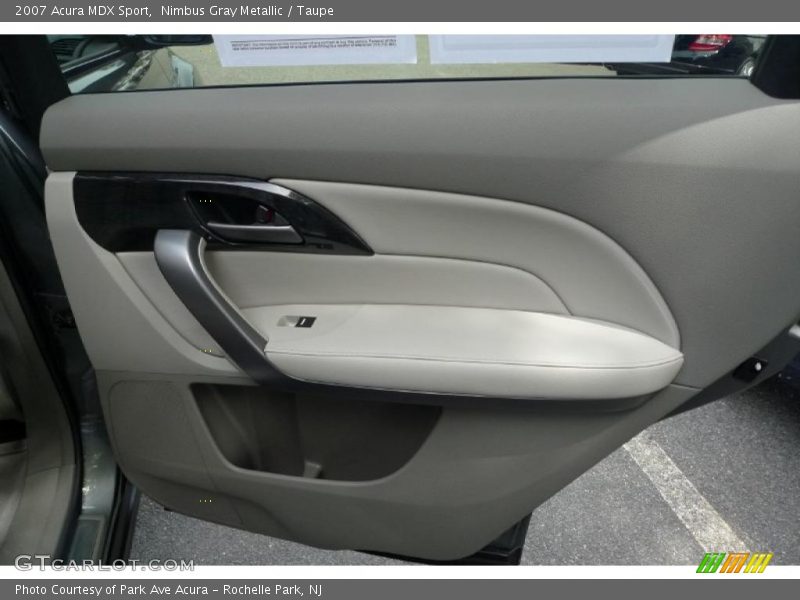 Nimbus Gray Metallic / Taupe 2007 Acura MDX Sport