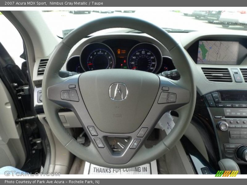 Nimbus Gray Metallic / Taupe 2007 Acura MDX Sport