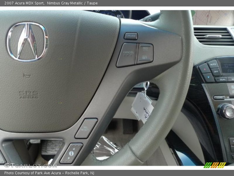 Nimbus Gray Metallic / Taupe 2007 Acura MDX Sport
