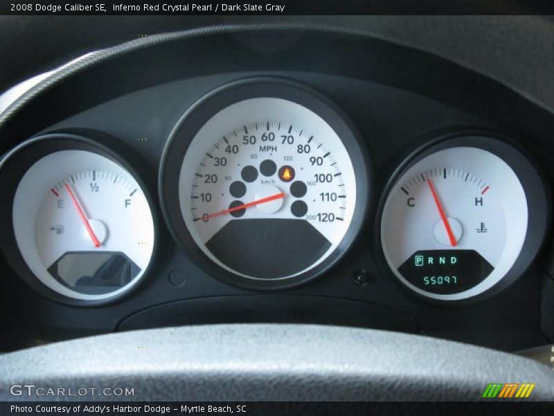 Inferno Red Crystal Pearl / Dark Slate Gray 2008 Dodge Caliber SE