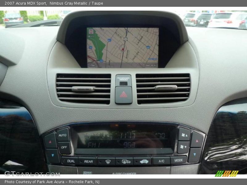 Nimbus Gray Metallic / Taupe 2007 Acura MDX Sport